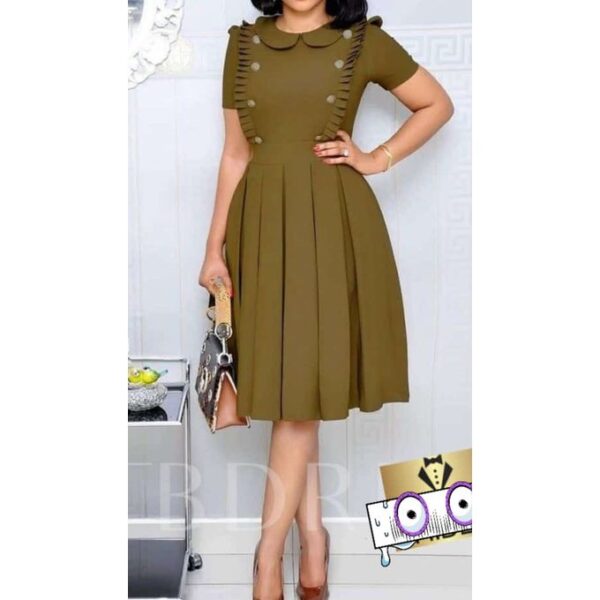 Box Pleat Classy Gown