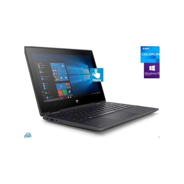 Hp ProBook 11 X360- Touch- 512GB SSD/4GB RAM-Intel Celeron Quad Core Win10 Pro + Mouse &USB Light