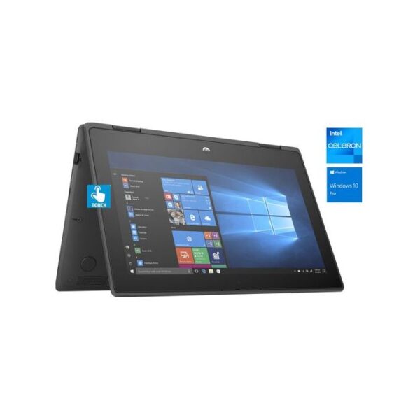 Hp ProBook 11 X360- Touch- 512GB SSD/4GB RAM-Intel Celeron Quad Core Win10 Pro + Mouse &USB Light - Image 2
