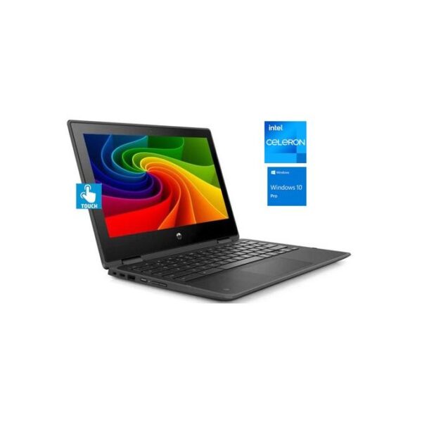 Hp ProBook 11 X360- Touch- 512GB SSD/4GB RAM-Intel Celeron Quad Core Win10 Pro + Mouse &USB Light - Image 3