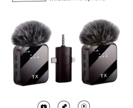F11-2 Dual Noise Cancelling Wireless Microphone With 3 In 1 Receiver For iPhone