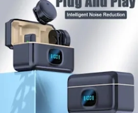 Q8 Wireless Lavalier Microphone For Any Video Content Creators 2mic & Receiver